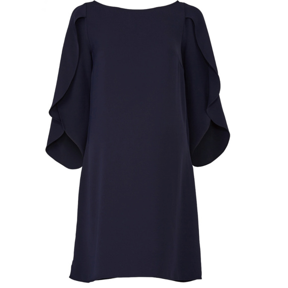 Ingrid & Isabel Navy Tulip Sleeve Maternity Dress - Picture 2 of 5